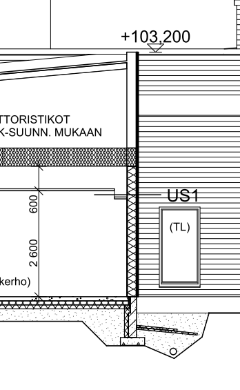 2 RAKENTEET Rakennuksen uusi osa on rakennettu vuonna 2013. Uudisrakennukseen liittyvät liikuntasali- ja ruokalaosa, jotka ovat valmistuneet 1970-luvulla. Rakennus on yksikerroksinen.