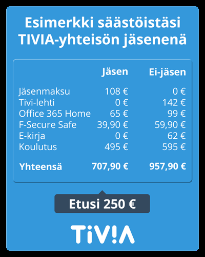 Jäsenyyden investointikulu Yhteisö- ja yritysjäsen 2 050-200 Yksilöjäsen Henkilöjäsen 108-58