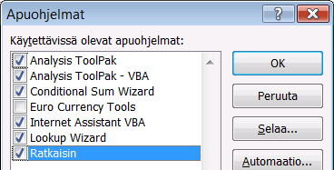 Funktiot Funktiot ovat ohjelmoituja laskennassa käytettäviä apuvälineitä. Funktio on objekti, jolla palautat valitsemaasi soluun laskennan tuloksen.