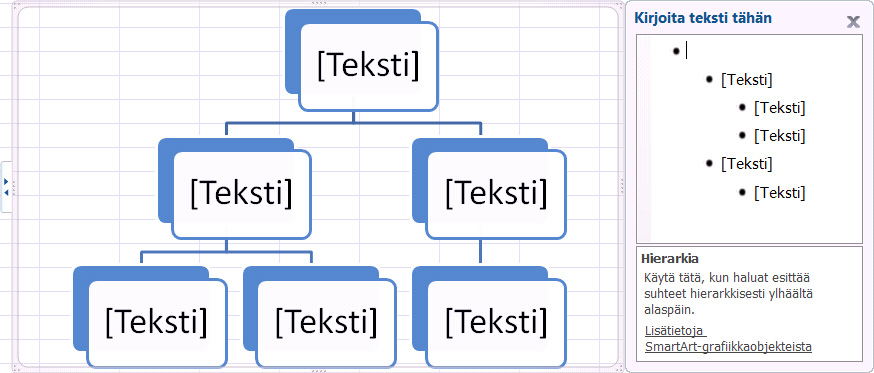 Kuva 127 Valintaikkunasta voit valita melkoisen määrän grafiikkaobjektien piirtämiseen tarkoitettuja työvälineitä.