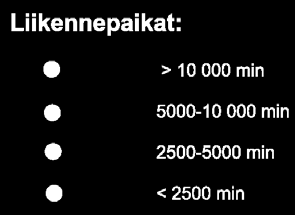 Junaliikenteen täsmällisyys 2011 (Liikennevirasto ei julkaise vuositasolla junaliikenteen rataosittaista täsmällisyyttä) Primääriset viiveminuutit vuonna 2011 Primäärisistä