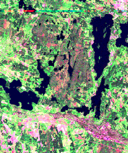 Ruutukoko: 30 m 1999-2002 UTM, ERTS-TM35FIN TIFF, ECW NASA ja USGS, Landsat Latuviitan (Jukka Rahkosen) tuottamat versiot: ECW kuvamosaiikki,