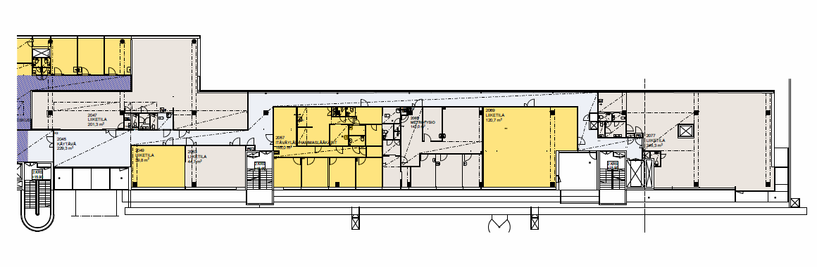 TOIMISTOTALO 2 Toimisto 2049; 85 m2 Toimisto 2069; 121 m2