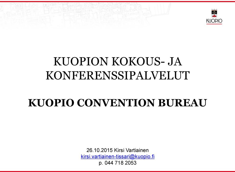 CONVENTION BUREAU 26.10.