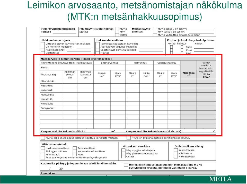 metsänomistajan