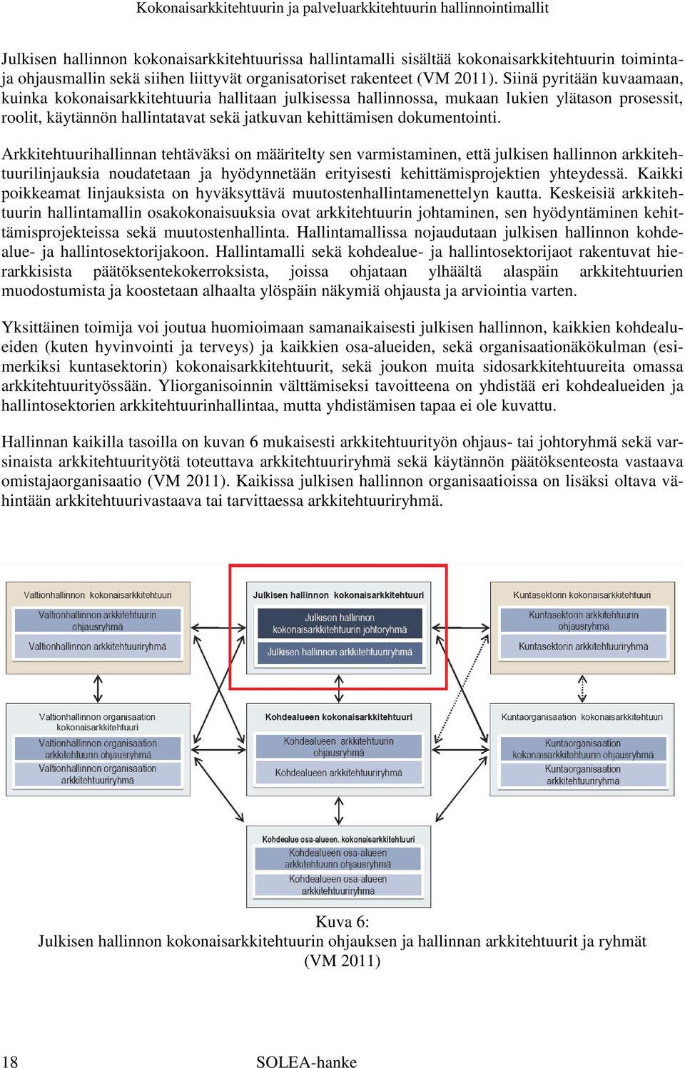 Arkkitehtuurihallinnan tehtäväksi on määritelty sen varmistaminen, että julkisen hallinnon arkkitehtuurilinjauksia noudatetaan ja hyödynnetään erityisesti kehittämisprojektien yhteydessä.