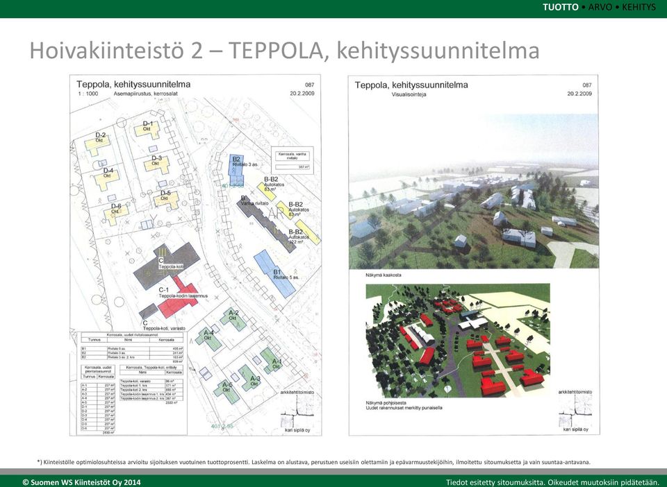 Laskelma on alustava, perustuen useisiin olettamiin ja epävarmuustekijöihin, ilmoitettu