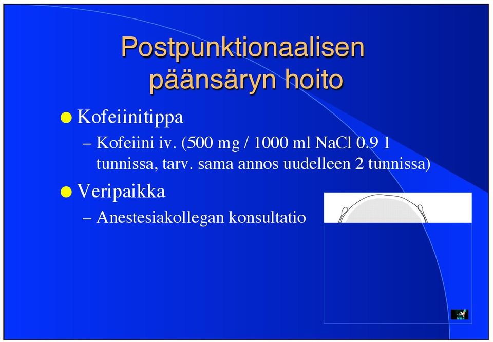 (500 mg / 1000 ml NaCl 0.9 1 tunnissa, tarv.