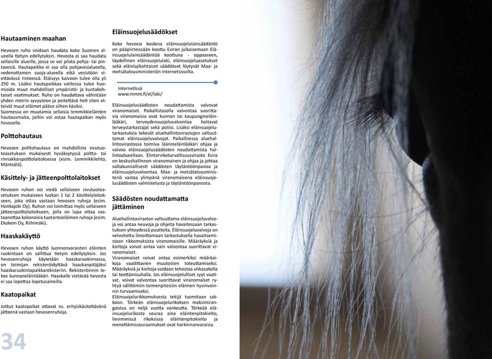 Lisäksi hautapaikkaa valitessa tulee huomioida muut mahdolliset ympäristö- ja kuntakohtaiset vaatimukset.