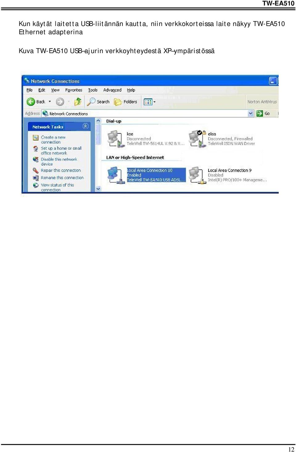 TW-EA510 Ethernet adapterina Kuva