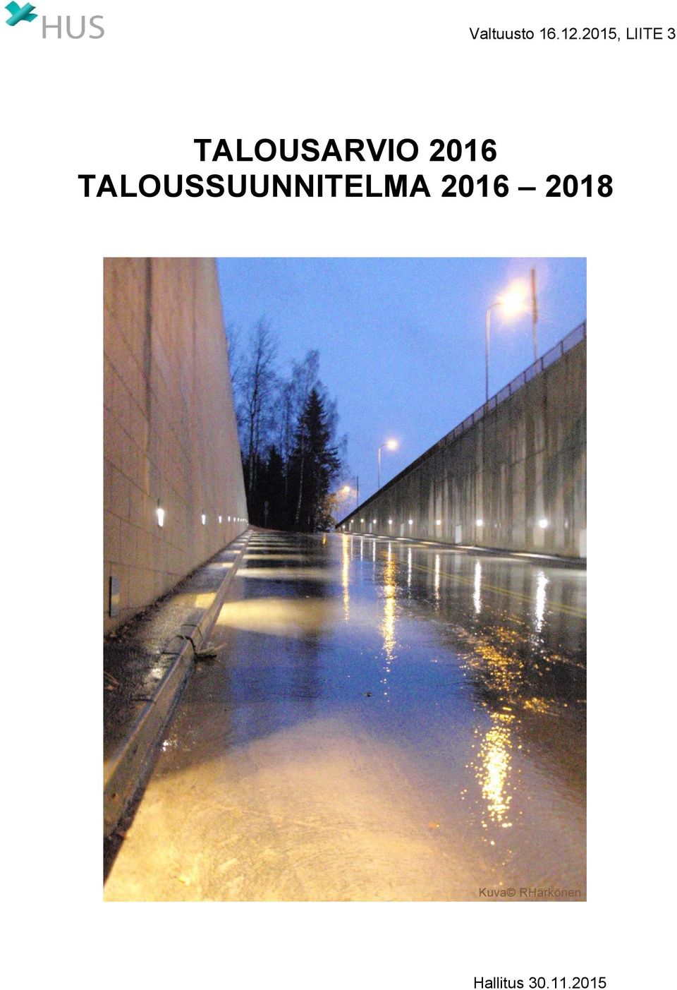 TALOUSARVIO 2016