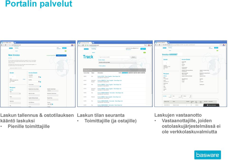 Toimittajille (ja ostajille) Laskujen vastaanotto