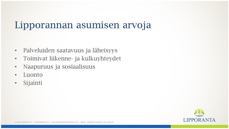 Toimivat liikenne- ja
