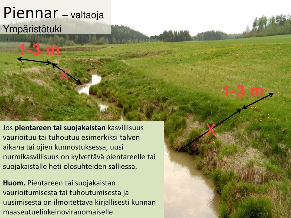 tai suojakaistalle heti olosuhteiden salliessa. X Huom.