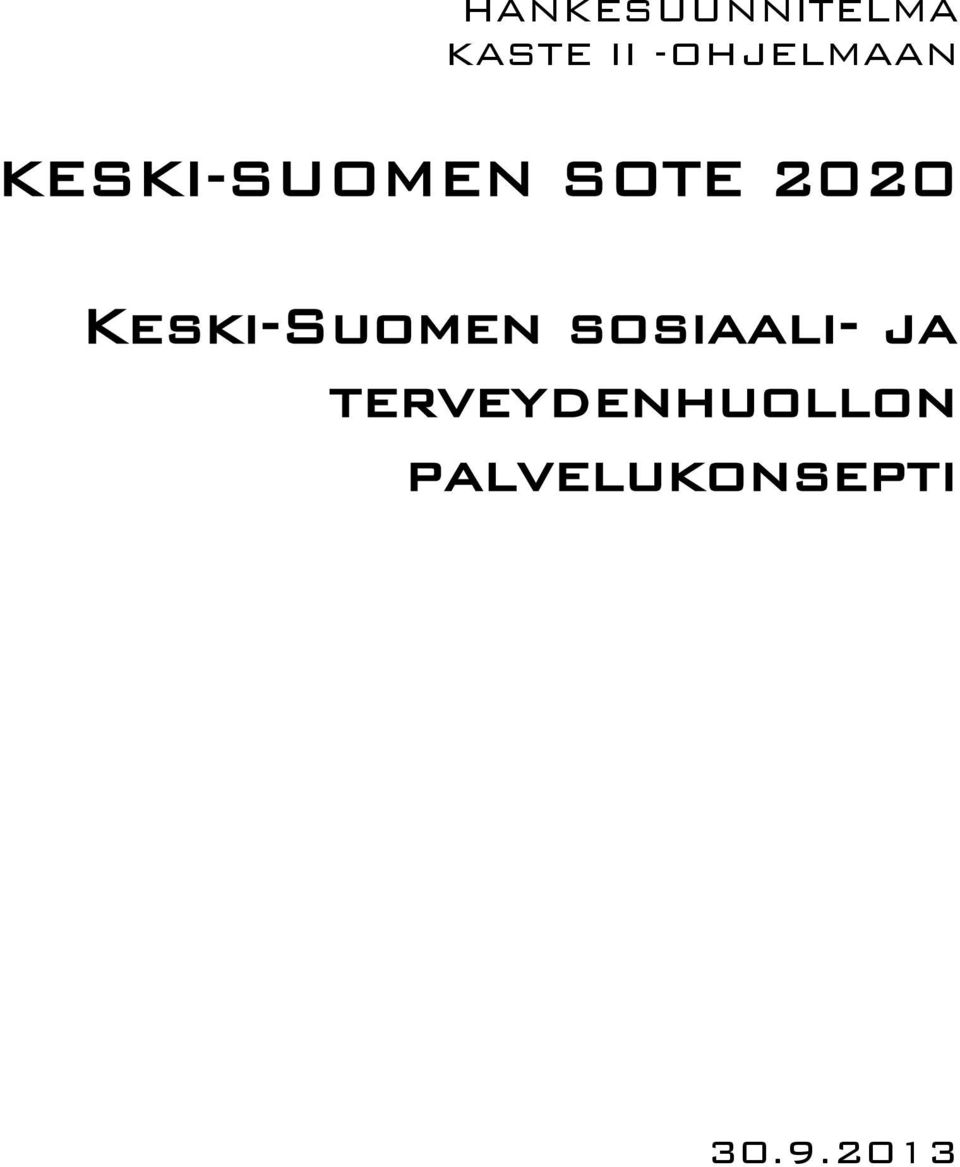 2020 Keski-Suomen sosiaali- ja