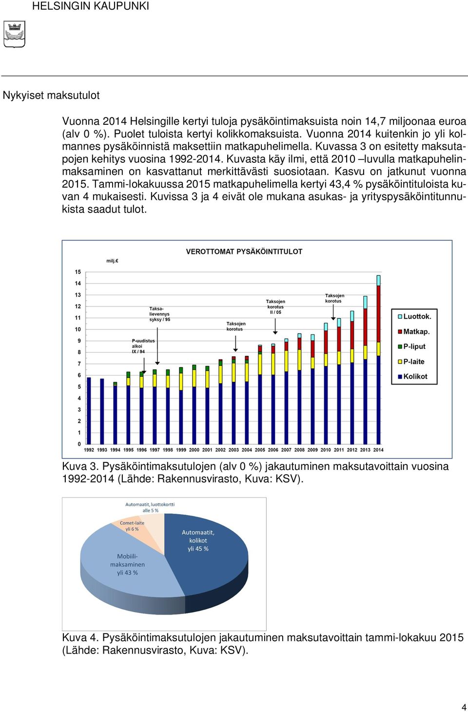 Kuvasta käy ilmi, että 2010 luvulla matkapuhelinmaksaminen on kasvattanut merkittävästi suosiotaan. Kasvu on jatkunut vuonna 2015.