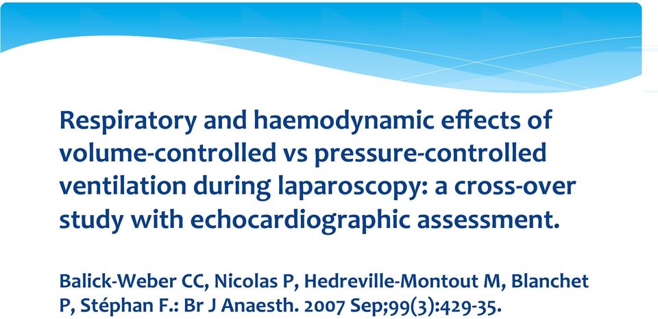 study with echocardiographic assessment.