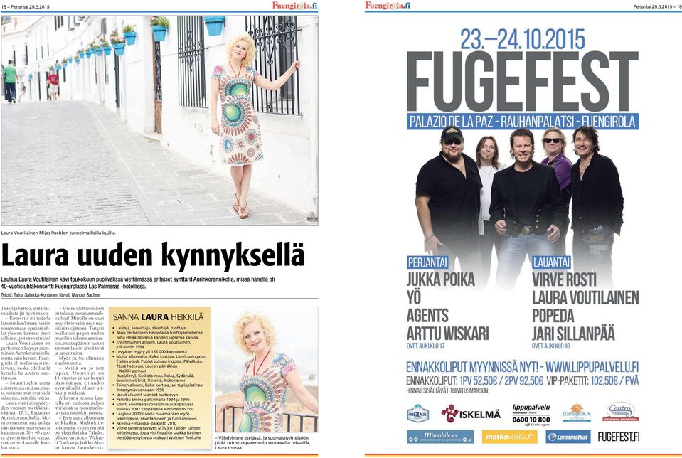 -hotellissa. Teksti: Taina Salakka-Kontunen Kuvat: Marcus Sachse Taiteilija kertoo, että tilaisuudesta jäi hyvä maku.