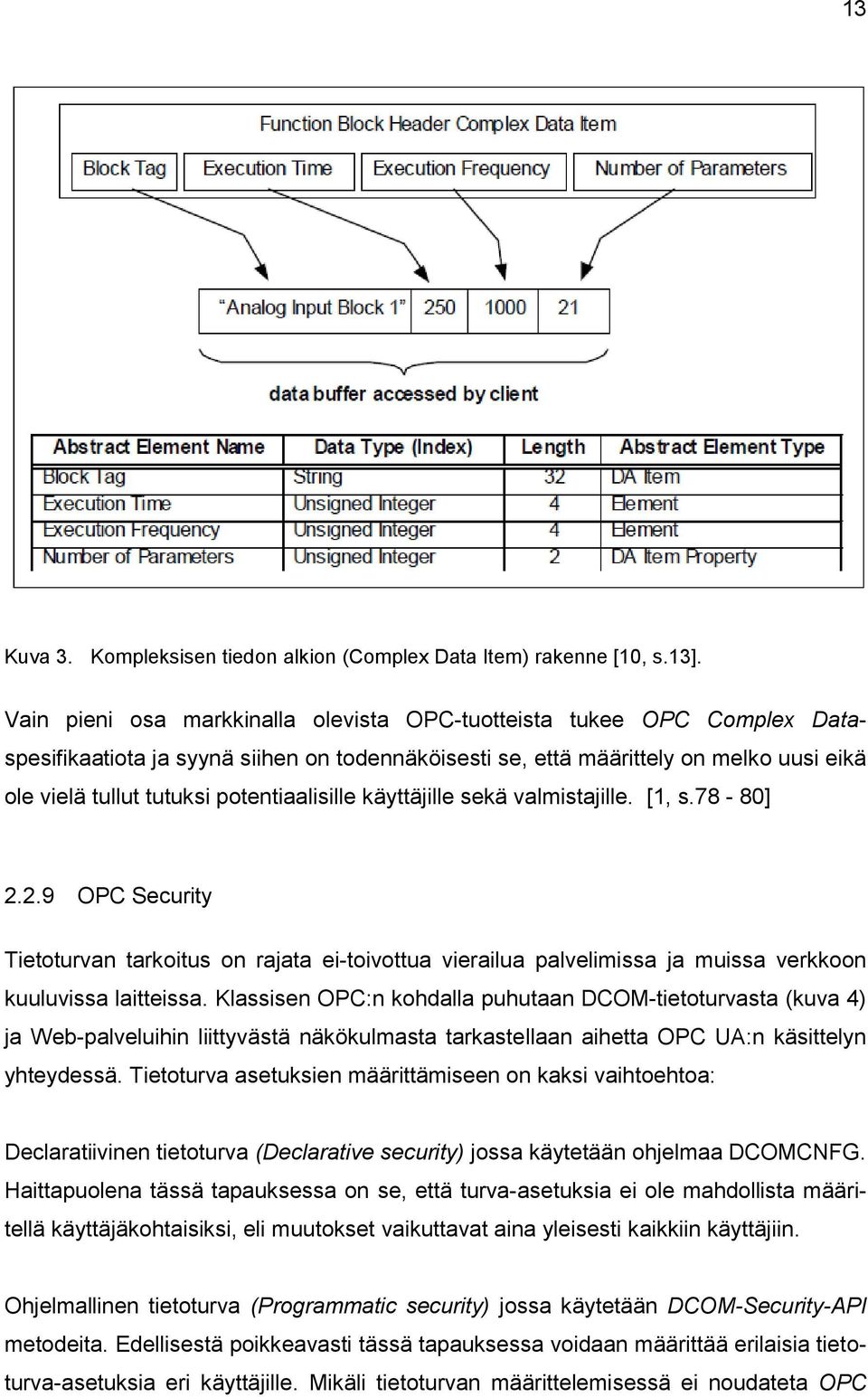 potentiaalisille käyttäjille sekä valmistajille. [1, s.78-80] 2.2.9 OPC Security Tietoturvan tarkoitus on rajata ei-toivottua vierailua palvelimissa ja muissa verkkoon kuuluvissa laitteissa.