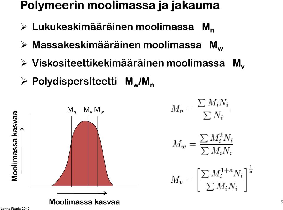 Viskositeettikekimääräinen moolimassa M v