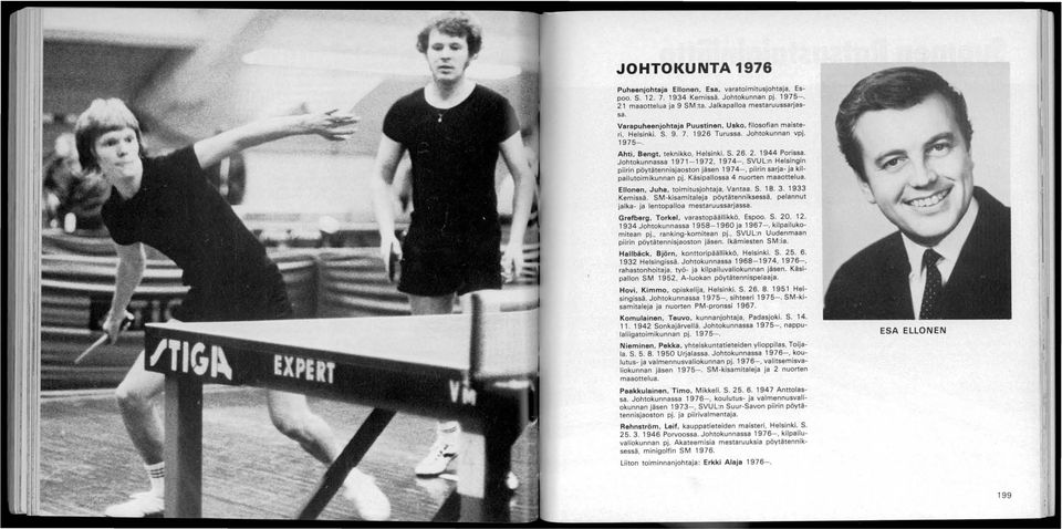 Johtokunnassa 1971-1972, 1974-, SVUL:n Helsingin piirin pöytätennisjaoston jäsen 1974-, piirin sarja- ja kilpailutoimikunnan pj. KäsipalIossa 4 nuorten maaottelua.