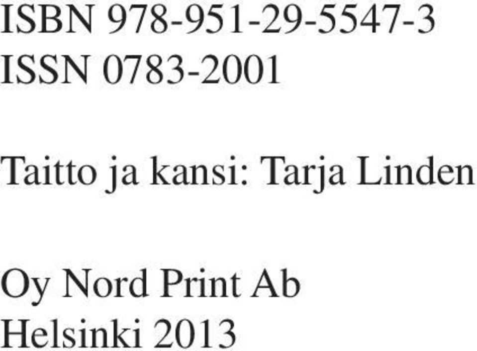 kansi: Tarja Linden Oy