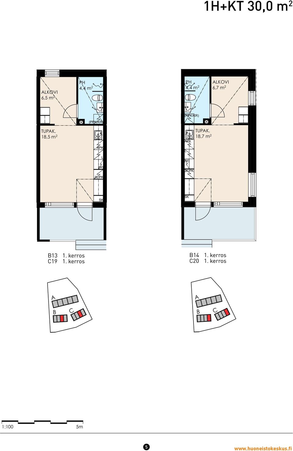 TUK. 18,7 m 2 4,4 m 2 4,4 m 2 K H 1,9 m 2 6,6 m 2 5,8