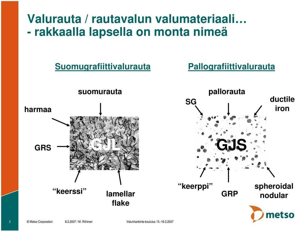 pallorauta ductile iron GRS GJL GJS keerssi lamellar flake keerppi GRP