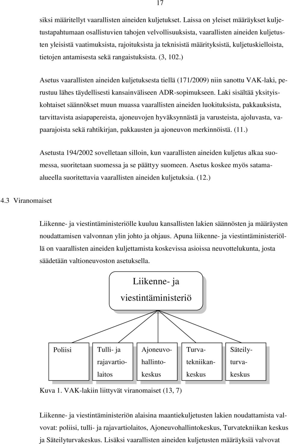 kuljetuskielloista, tietojen antamisesta sekä rangaistuksista. (3, 102.