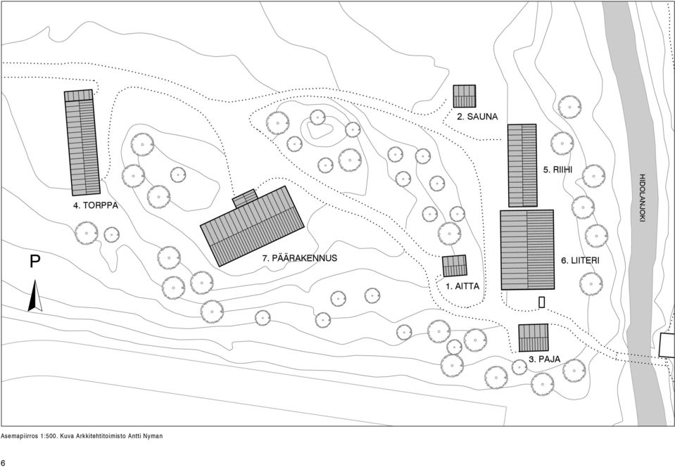 PÄÄRAKENNUS 6. LIITERI 1. AITTA 3.