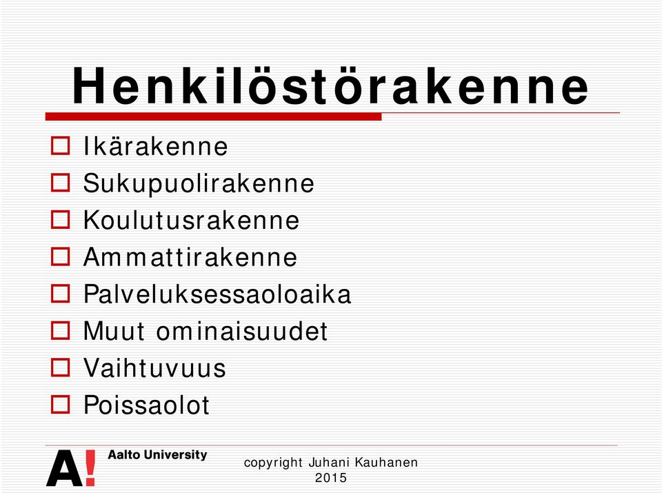 Ammattirakenne