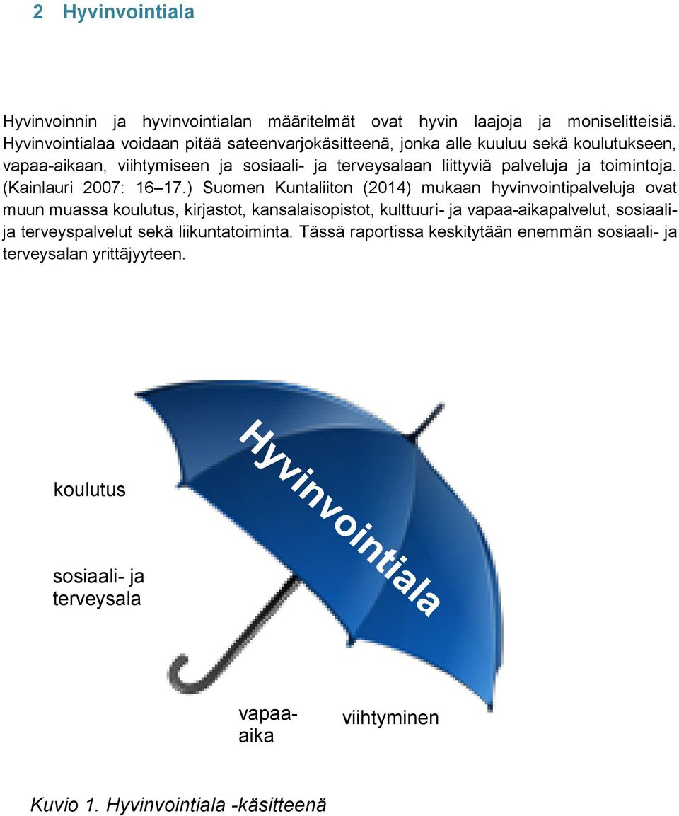 ja toimintoja. (Kainlauri 2007: 16 17.