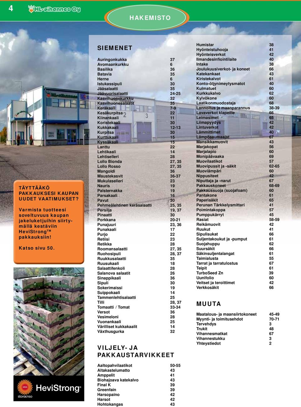 Kiinankaali 11 Koristekaali 30 Kukkakaali 12-13 Kurpitsa 30 Kurttukaali 15 Kyssäkaali 15 Lanttu 22 Lehtikaali 14 Lehtiselleri 28 Lollo Bionda 27, 35 Lollo Rosso 27, 35 Mangoldi 36 Maustekasvit 36-37