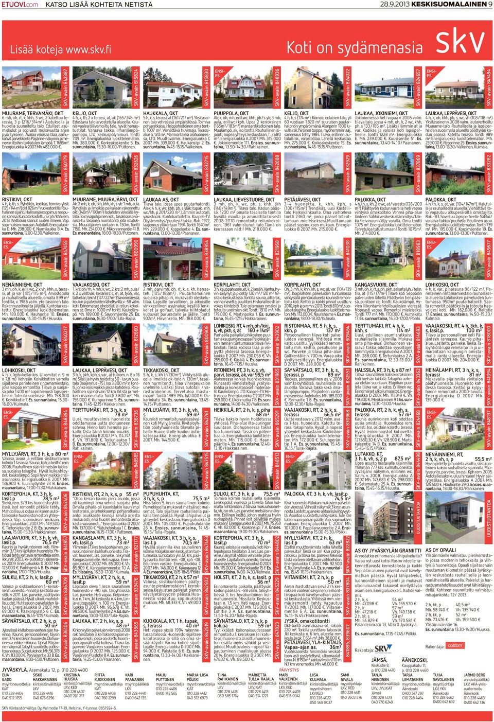 katettua terassia, 3 p (216/314m²) Ajatuksella ja huolella suunniteltu talo. Edulliset asumiskulut ja sopivasti mukavuutta arjen pyöritykseen.