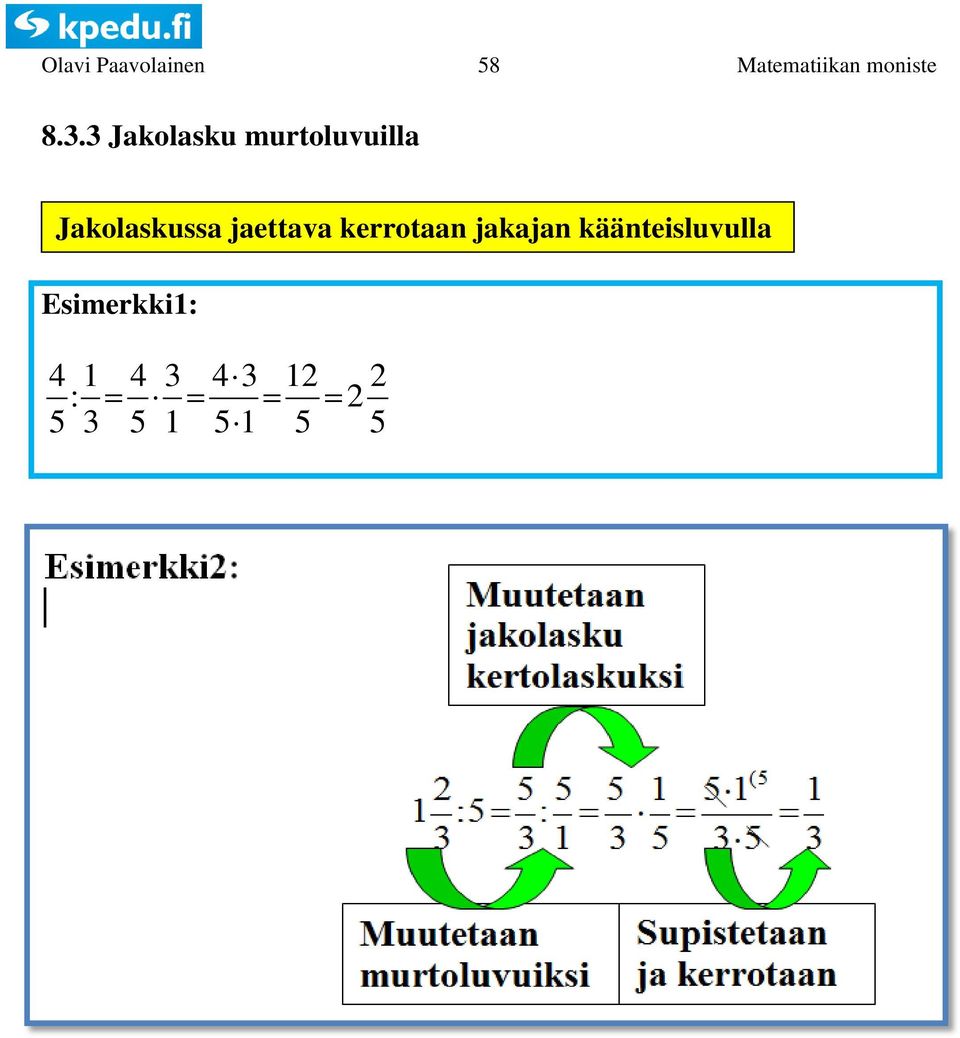 Jakolaskussa jaettava