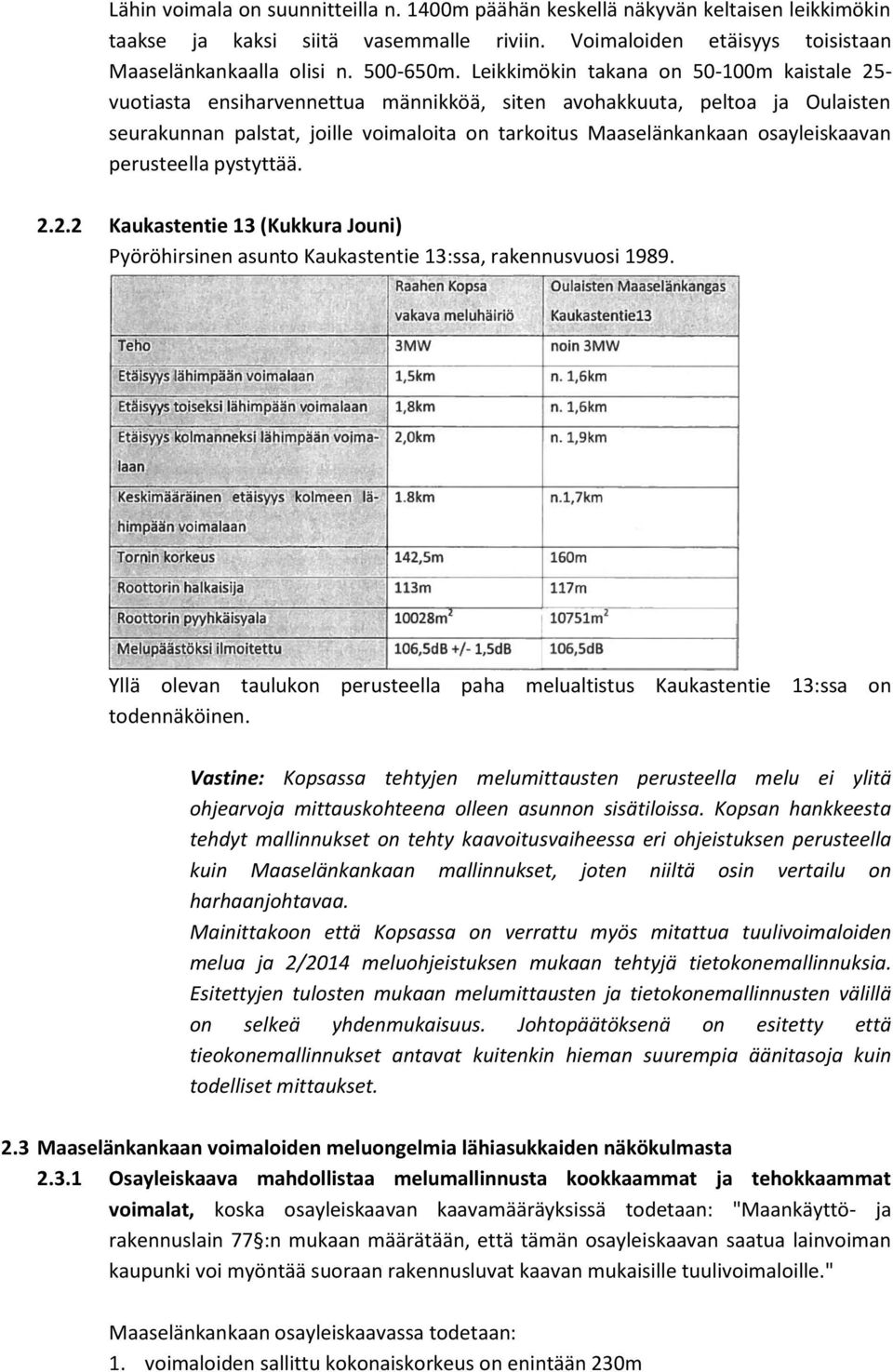 osayleiskaavan perusteella pystyttää. 2.2.2 Kaukastentie 13 (Kukkura Jouni) Pyöröhirsinen asunto Kaukastentie 13:ssa, rakennusvuosi 1989.