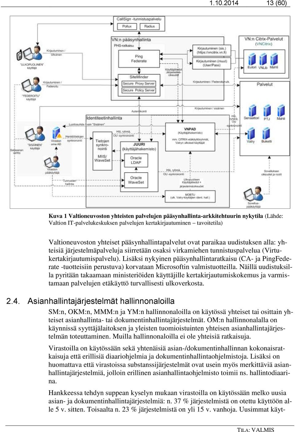 Lisäksi nykyinen pääsynhallintaratkaisu (CA- ja PingFederate -tuotteisiin perustuva) korvataan Microsoftin valmistuotteilla.