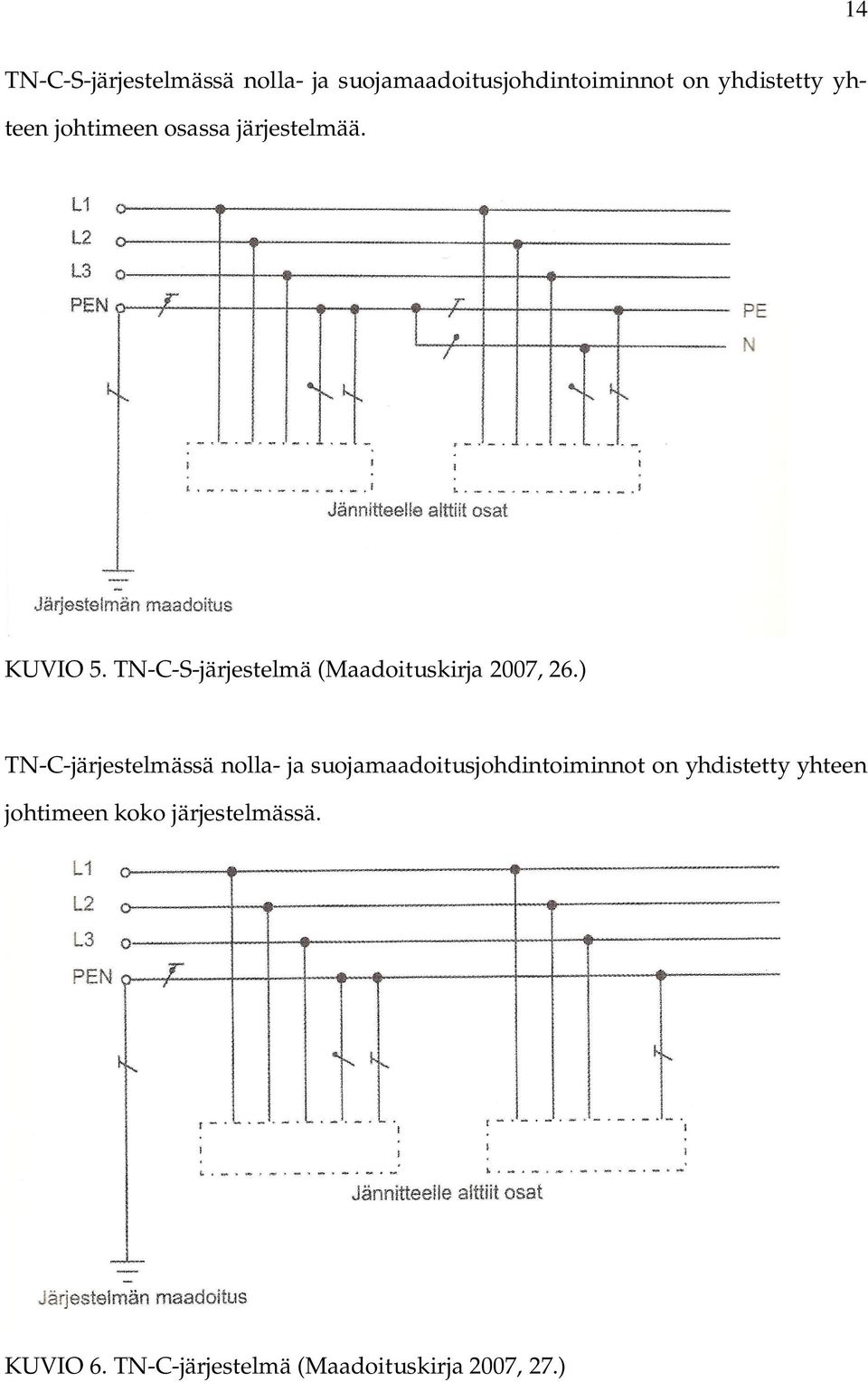 TN-C-S-järjestelmä (Maadoituskirja 2007, 26.