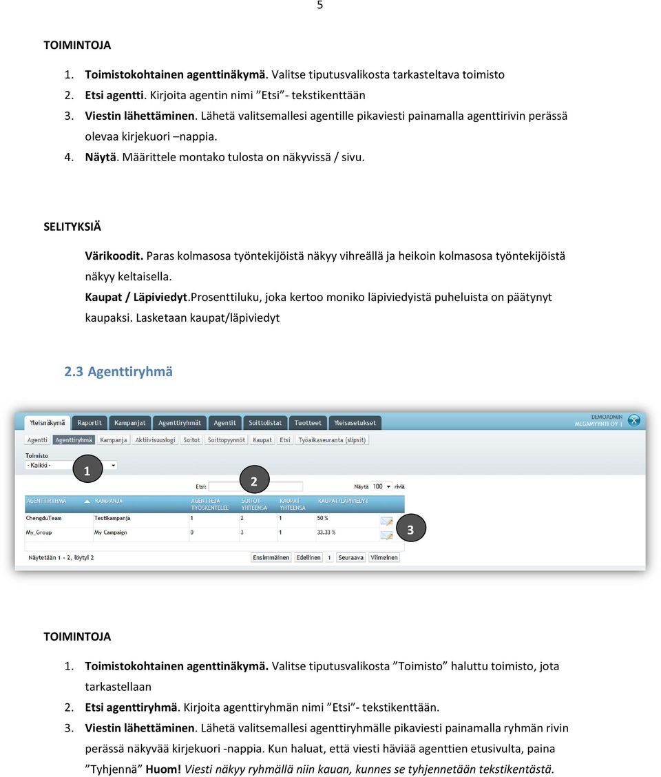 Paras kolmasosa työntekijöistä näkyy vihreällä ja heikoin kolmasosa työntekijöistä näkyy keltaisella. Kaupat / Läpiviedyt.