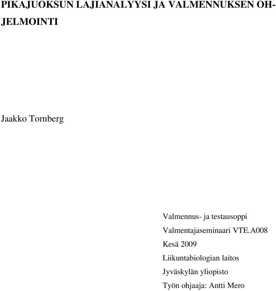 Valmentajaseminaari VTE.