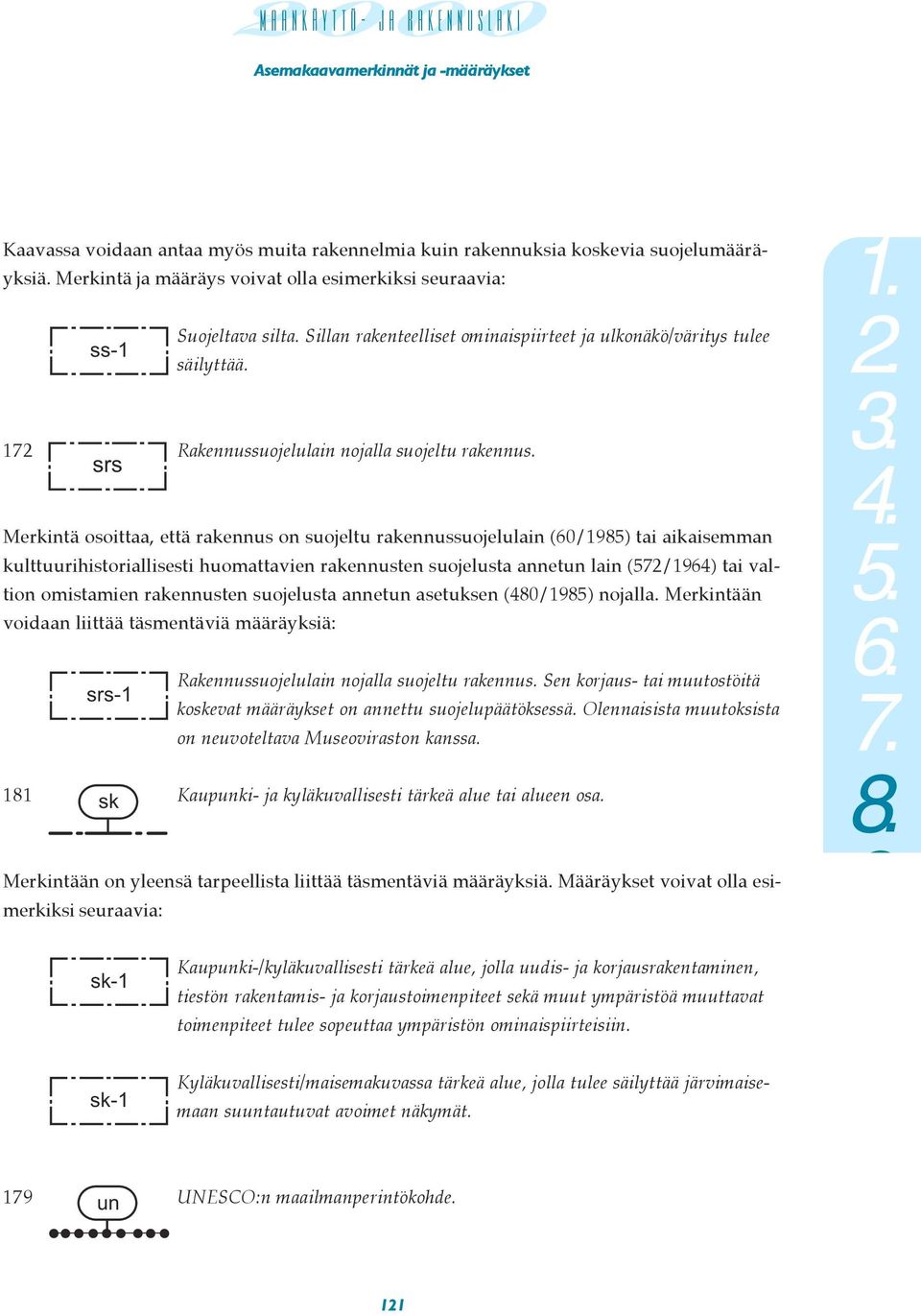 srs Merkintä osoittaa, että rakennus on suojeltu rakennussuojelulain (60/1985) tai aikaisemman kulttuurihistoriallisesti huomattavien rakennusten suojelusta annetun lain (572/1964) tai valtion