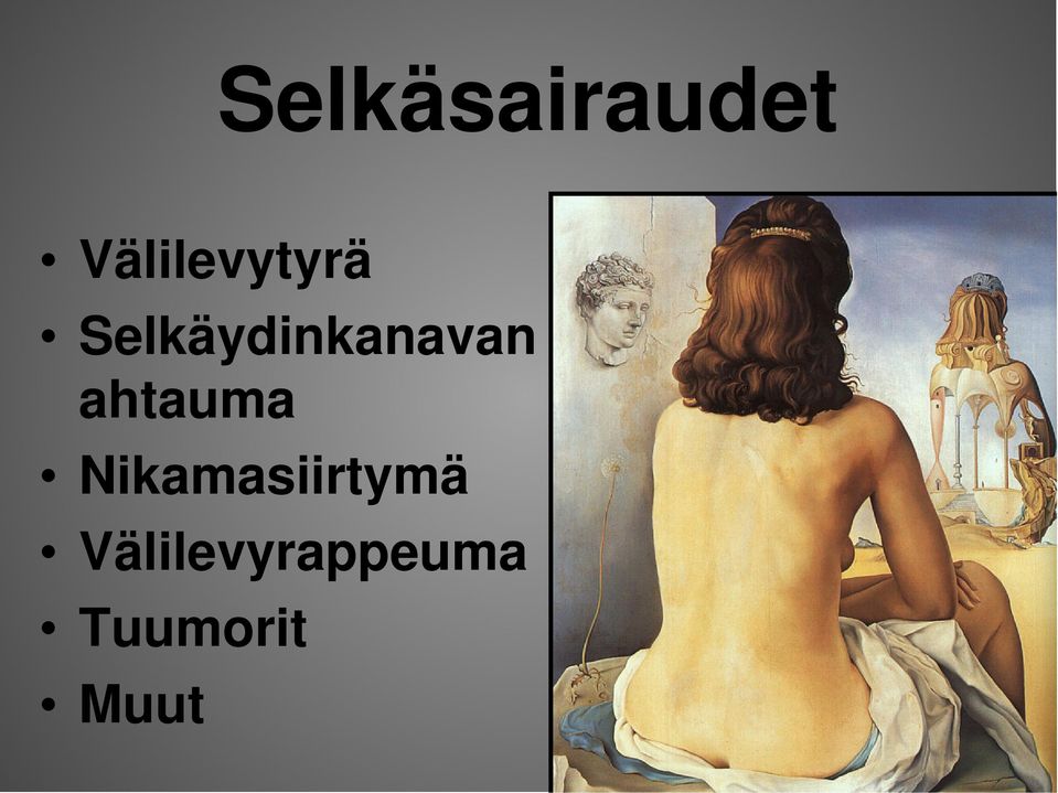 Selkäydinkanavan ahtauma