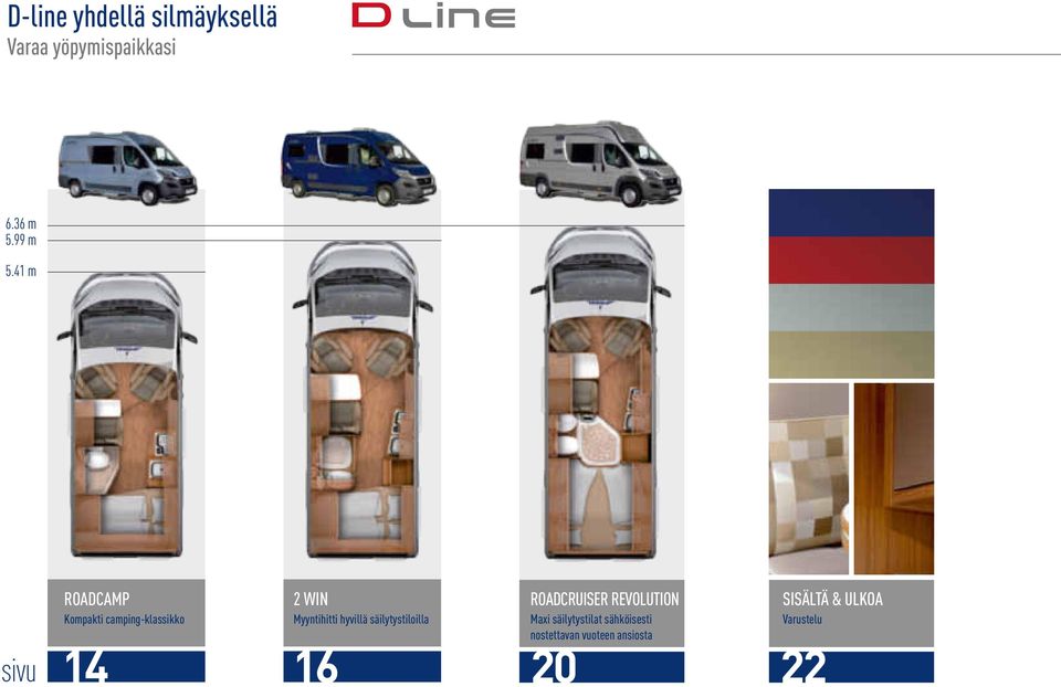 hyvillä säilytystiloilla 14 16 20 ROADCRUISER REVOLUTION Maxi