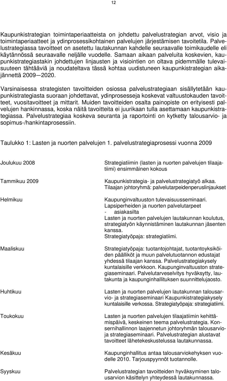 Samaan aikaan palveluita koskevien, kaupunkistrategiastakin johdettujen linjausten ja visiointien on oltava pidemmälle tulevaisuuteen tähtääviä ja noudateltava tässä kohtaa uudistuneen