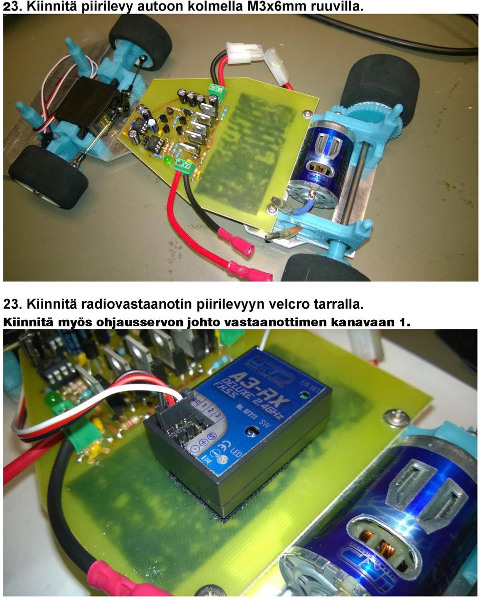 Kiinnitä radiovastaanotin piirilevyyn