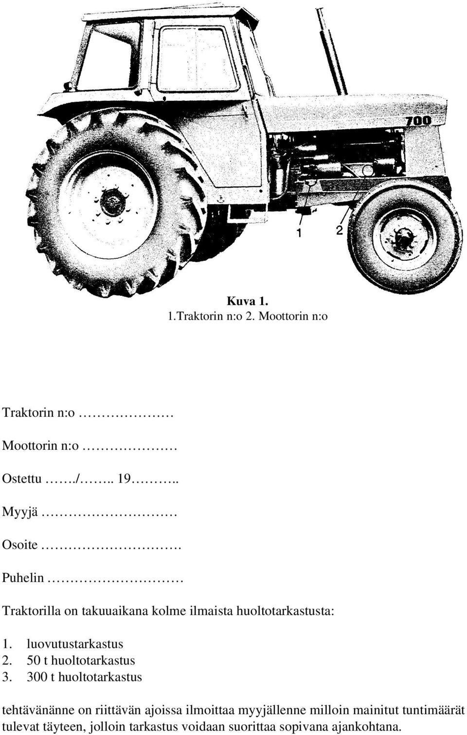 50 t huoltotarkastus 3.