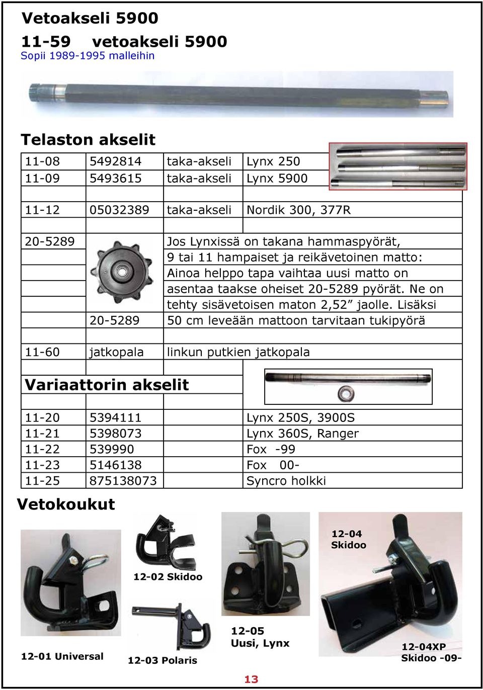 Ne on tehty sisävetoisen maton 2,52 jaolle.