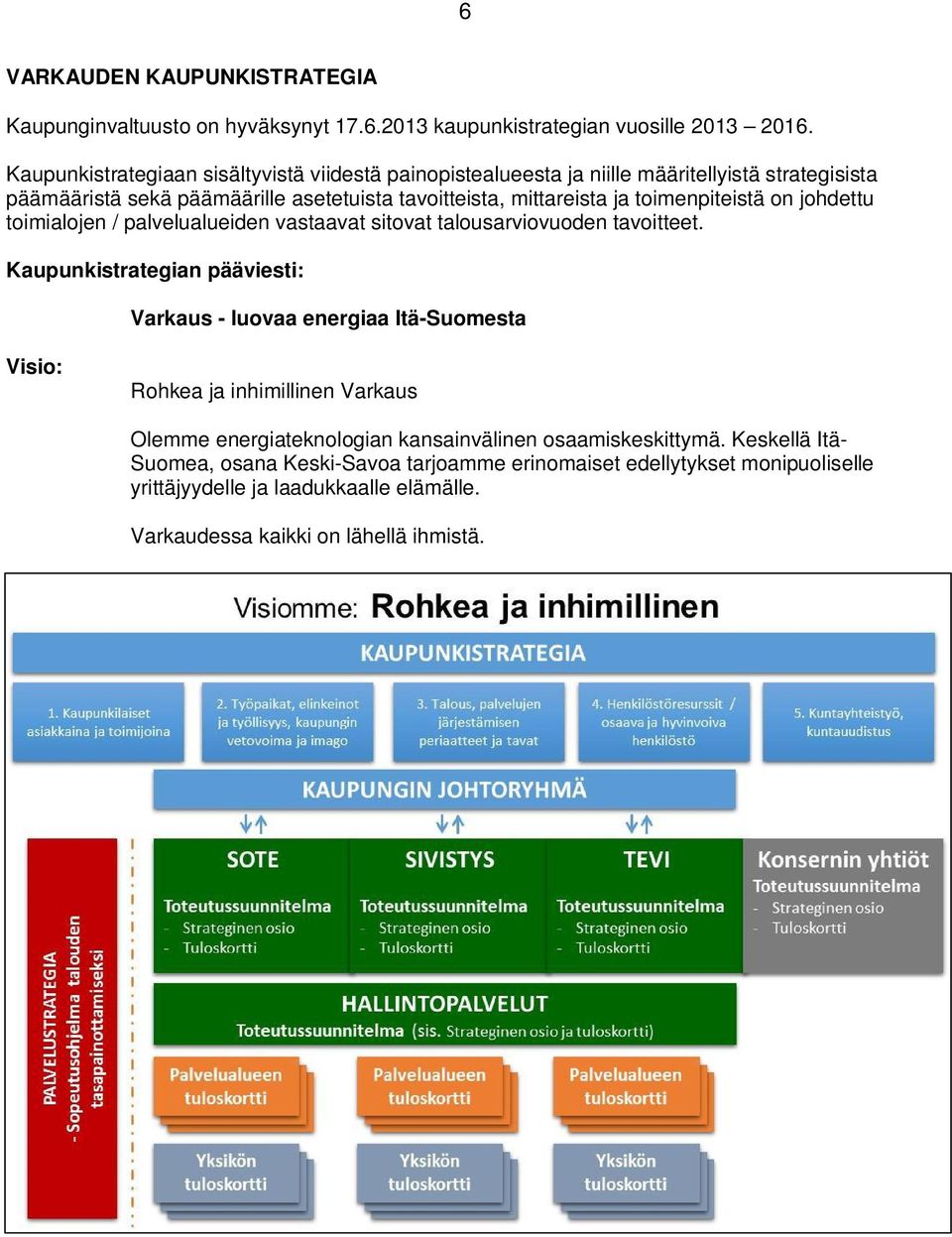 toimenpiteistä on johdettu toimialojen / palvelualueiden vastaavat sitovat talousarviovuoden tavoitteet.