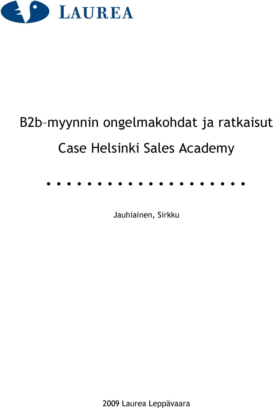 Sales Academy Jauhiainen,