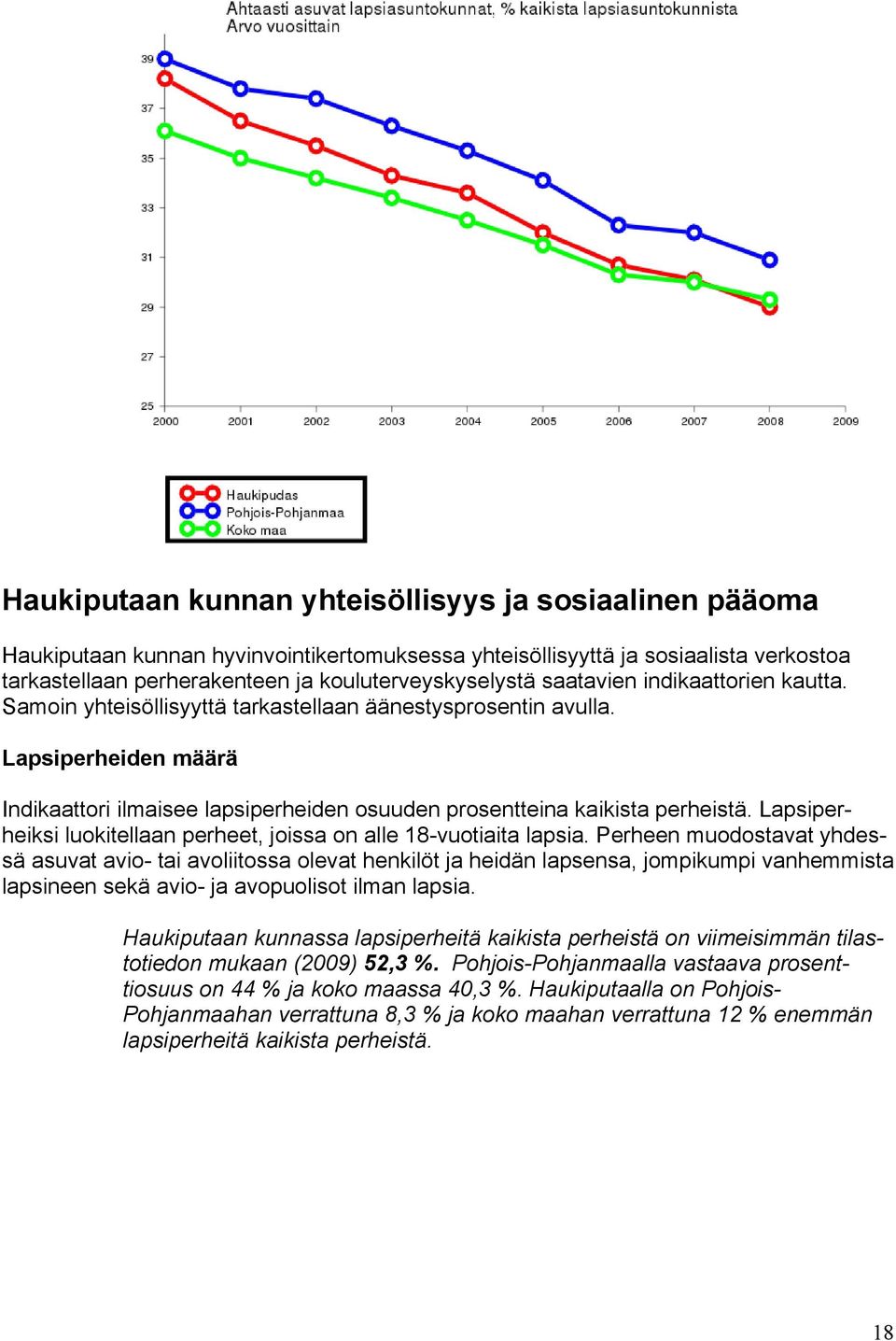 Lapsiperheiksi luokitellaan perheet, joissa on alle 18-vuotiaita lapsia.